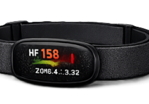 Advanced training heart rate strap with high-precision tracking sensors.